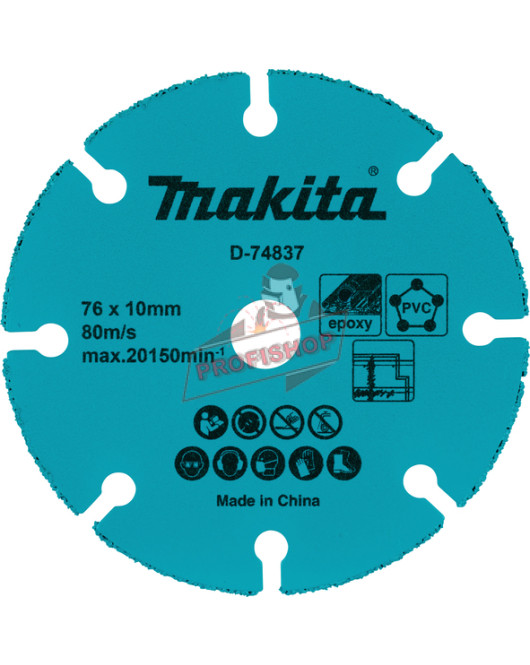 Диск карбиден MAKITA 76х1.75х10мм/ D-74837 Диск карбиден MAKITA 76х1.75х10мм/ D-74837