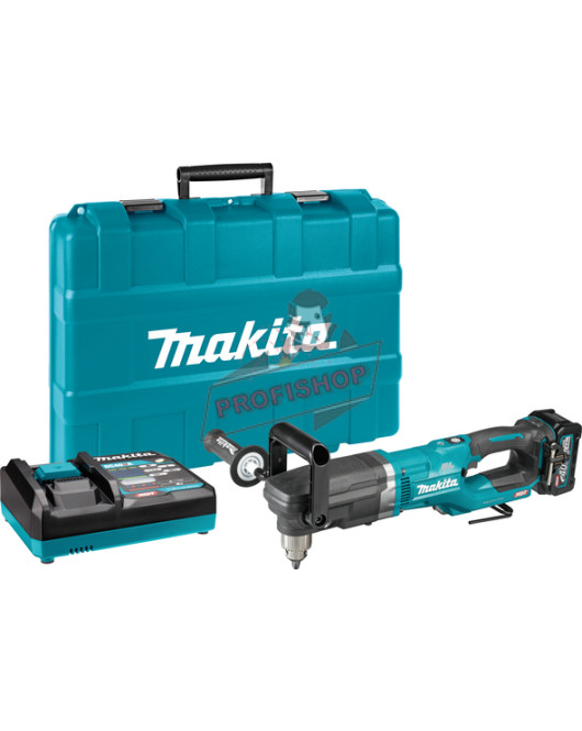 Акумулаторна ъглова бормашина XGT, 40 V, 4 Ah, 136 Nm, с батерия, зарядно устройство и куфар,Makita DA001GM101 Акумулаторна ъглова бормашина XGT, 40 V, 4 Ah, 136 Nm, с батерия, зарядно устройство и куфар,Makita DA001GM101