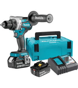 Aкумулаторен винтоверт 18V, 5Ah, 130Nm, MAKITA, DDF486RTJ с куфар, зарядно устройство и 2 бр. батерии