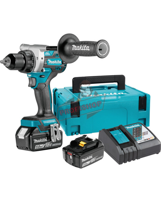 Aкумулаторен винтоверт 18V, 5Ah, 130Nm, MAKITA, DDF486RTJ с куфар, зарядно устройство и 2 бр. батерии Aкумулаторен винтоверт 18V, 5Ah, 130Nm, MAKITA, DDF486RTJ с куфар, зарядно устройство и 2 бр. батерии
