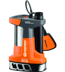 Потопяема дренажна помпа за мръсна вода с поплавък DAEWOO 1100 W, 10 м, 15000 л/ч DDP17000