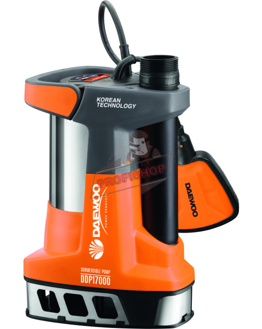 Потопяема дренажна помпа за мръсна вода с поплавък DAEWOO 1100 W, 10 м, 15000 л/ч DDP17000 Потопяема дренажна помпа за мръсна вода с поплавък DAEWOO 1100 W, 10 м, 15000 л/ч DDP17000