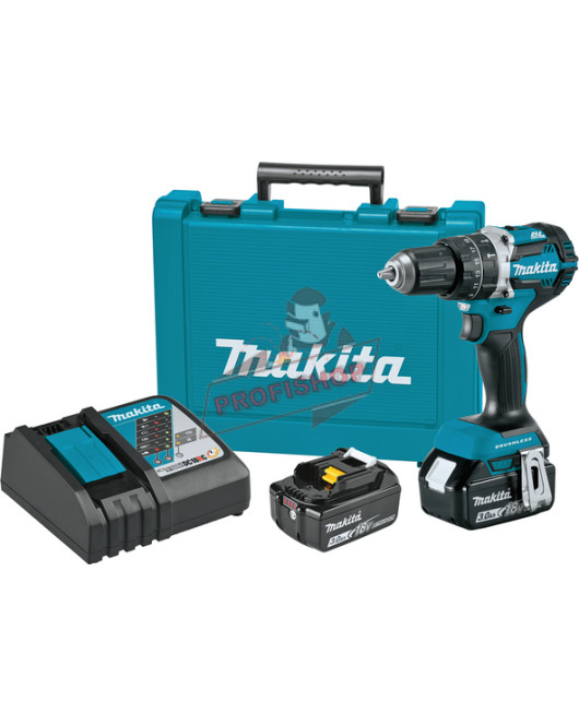 Акумулаторен безчетков ударен винтоверт Makita , 18 V,LXT, 54 Nm,DHP484RFE Акумулаторен безчетков ударен винтоверт Makita , 18 V,LXT, 54 Nm,DHP484RFE