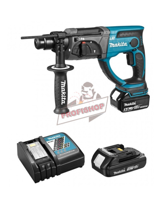 Акумулаторен перфоратор Makita , LXT, 18 V, 3 Ah, 1.5 Ah, 2 J, DHR202RX4