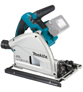 Акумулаторен потапящ ръчен циркуляр Makita 18+18 V ,LXT, Ø 165 mm,DSP600ZJ