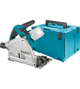 Акумулаторен потапящ ръчен циркуляр Makita 18+18 V ,LXT, Ø 165 mm,DSP600ZJ