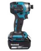Акумулаторен ударен винтоверт Makita DTD173Z, LXT, 18 V, 180 Nm с батерия ,3 Ah BL1830 , зарядно устройство DC18RC Li-Ion, 9 A и чанта за инструменти Makita 831253-8