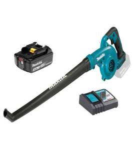 Акумулаторна въздуходувка , LXT, 18 V, 3 Ah, 3.2 м³/мин, с 2 дюзи, батерия и зарядно, Makita DUB186SFX1