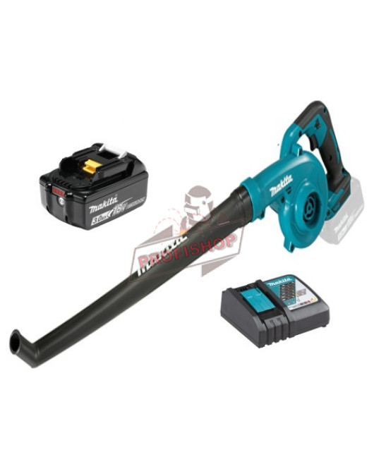 Акумулаторна въздуходувка , LXT, 18 V, 3 Ah, 3.2 м³/мин, с 2 дюзи, батерия и зарядно, Makita DUB186SFX1