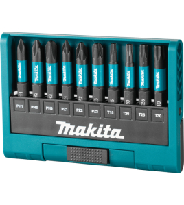 Комплект накрайници Impact Black , 1/4", 10 части, Makita E-12011