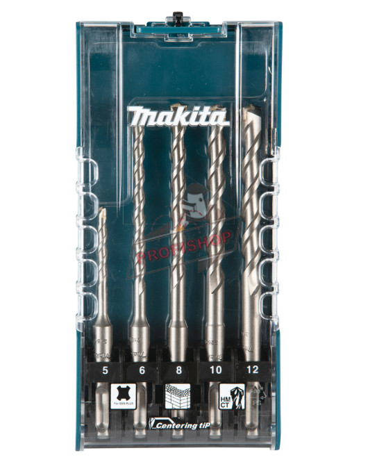 Комплект свредла за бетон , SDS-PLUS, 5-12 мм, 5 бр., MAKITA E-15724 Комплект свредла за бетон , SDS-PLUS, 5-12 мм, 5 бр., MAKITA E-15724