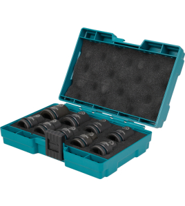 Комплект ударни вложки 9 бр, 1/2", 8-21 мм, Makita Impact Black E-16570