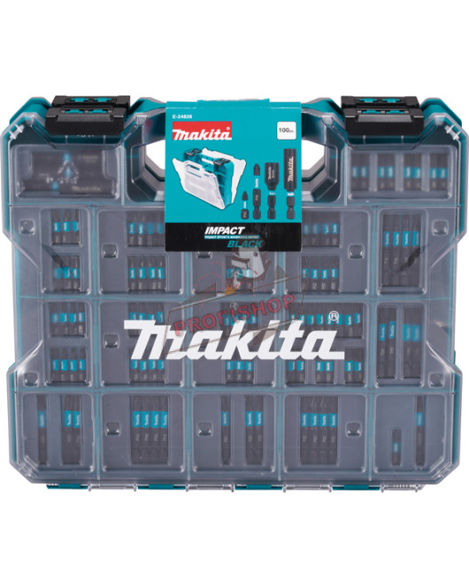 Комплект битове Impact Black , 100 бр. Makita E-24826 Комплект битове Impact Black , 100 бр. Makita E-24826