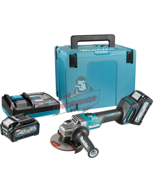 Акумулаторен ъглошлайф , XGT, 125 мм, 4.0 Ah, 40 V, с 2 батерии и зарядно, Makita GA008GM201 Акумулаторен ъглошлайф , XGT, 125 мм, 4.0 Ah, 40 V, с 2 батерии и зарядно, Makita GA008GM201