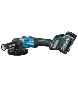 Акумулаторен ъглошлайф XGT, 40 V,125 мм, X-LOCK, с 2 батерии 4 Ah, , зарядно устройство и куфар Makita GA041GM201