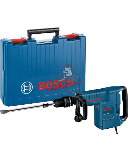 Електрически къртач SDS-max, 1500 W, 16.8 J, в куфар със секач Bosch GSH 11 E, 0611316708 Електрически къртач SDS-max, 1500 W, 16.8 J, в куфар със секач Bosch GSH 11 E, 0611316708