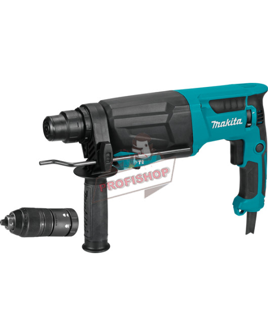 Електрически перфоратор SDS-PLUS, 800 W, 3 J, с два патронника и куфар, Makita HR2670FT Електрически перфоратор SDS-PLUS, 800 W, 3 J, с два патронника и куфар, Makita HR2670FT