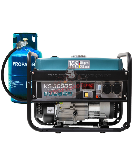 Генератор Konner & Sohnen KS 3000 G (хибрид; LPG + бензин) Генератор Konner & Sohnen KS 3000 G (хибрид; LPG + бензин)