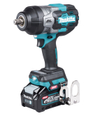 Акумулаторен ударен гайковерт , XGT, 40 V, 2х4 Ah, 1/2", 2200 Nm, с батерии, зарядно и куфар, Makita TW002GM201