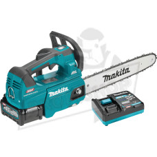 Професионален верижен акумулаторен трион за дърва Makita UC004GM101, XGT, 40 V, 4 Ah, 35 см, с батерия и бързо зарядно устройство