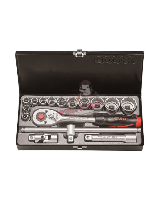 Гедоре 1/2" дванадесетостен (10-32mm) 16 ч. JN65515 FORCE 4162 Гедоре 1/2" дванадесетостен (10-32mm) 16 ч. JN65515 FORCE 4162