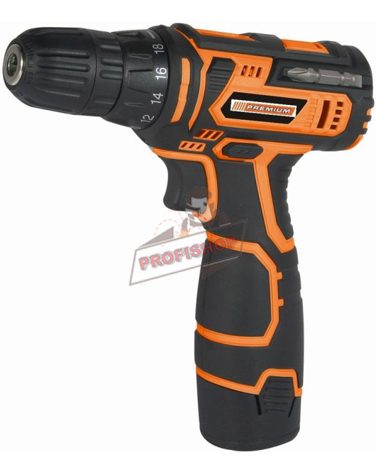 Акумулаторна бормашина , 12 V, 1.5 Ah, 20 Nm, с батерия и зарядно, Premium 44005 Акумулаторна бормашина , 12 V, 1.5 Ah, 20 Nm, с батерия и зарядно, Premium 44005