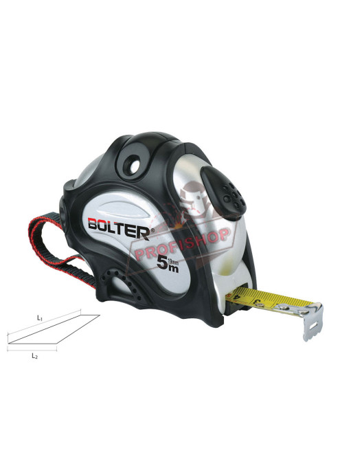 Ролетка металик Bolter с автоматичен стоп 5m x 25mm