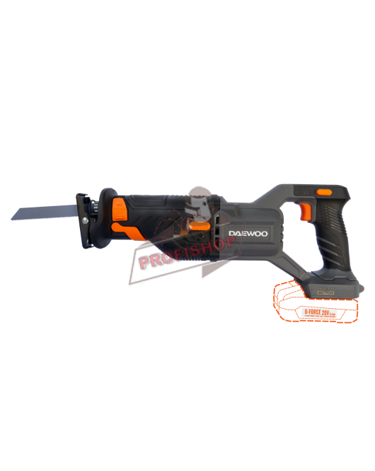 Акумулаторен саблен трион безчетков U-FORCE 20V Li-ion DAEWOO DALRCBL20-290 Акумулаторен саблен трион безчетков U-FORCE 20V Li-ion DAEWOO DALRCBL20-290