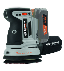 Акумулаторен ексцентършлайф Daewoo UNI-BAT DALOS18-1, 20 V, 125 мм, DALOS18-1