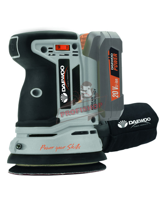 Акумулаторен ексцентършлайф Daewoo UNI-BAT DALOS18-1, 20 V, 125 мм, DALOS18-1 Акумулаторен ексцентършлайф Daewoo UNI-BAT DALOS18-1, 20 V, 125 мм, DALOS18-1