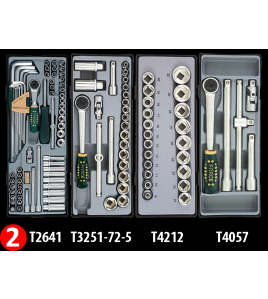 Инструментална количка 7 отделения комлект с 286 инструмента FORCE