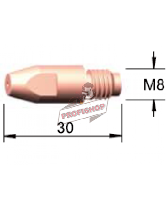Контактна дюза М8/1,2 CuCrZr