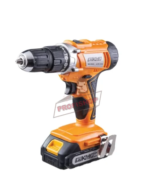 Акумулаторен ударен винтоверт Baukraft BK-CDI35, 18 V, 40 Nm, с батерия 2 Ah и зарядно 030606