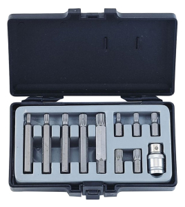 Шестограм накрайник SPLINE 10мм. (M5-M12) комплект 11 бр./ 4112 | FORCE Tools