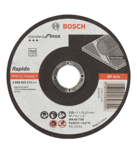  Диск за рязане, прав, 2 608 603 171, Standard for Inox – Rapido BOSCH