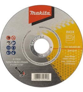 диск за рязане 125х1х22.23 INOX, MAKITA D-75530