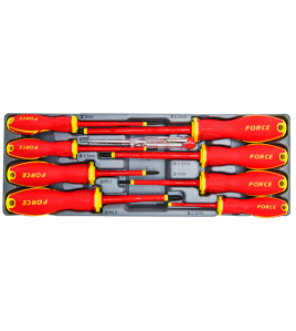 Изолирани отвертки Force Tools 1000V, 9 бр