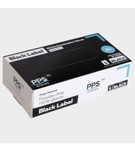 Еднократни ръкавици от нитрил PPS NITRILE BLACK PF, 04300144