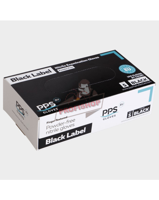 Еднократни ръкавици от нитрил PPS NITRILE BLACK PF, 04300144