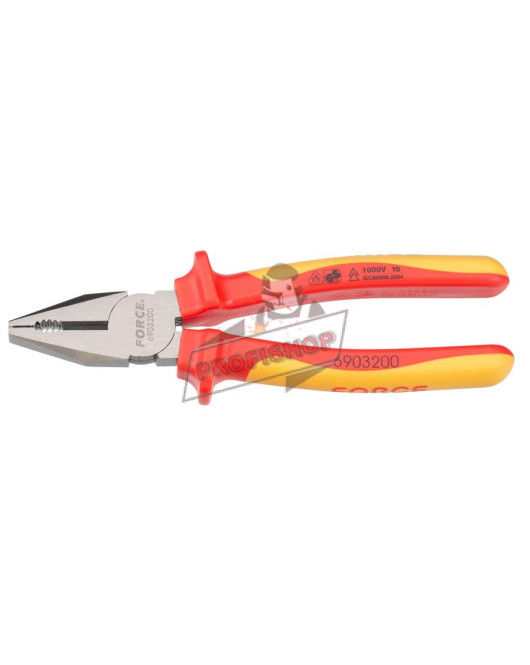 Клещи изолирани комбинирани Force Tools 6903160 /1000 V, 160 мм-6" /JN10495 Клещи изолирани комбинирани Force Tools 6903160 /1000 V, 160 мм-6" /JN10495