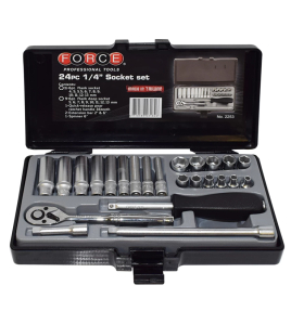 Гедоре 1/4" шестостен (4-13mm) 25 ч. JN65446 FORCE 2253