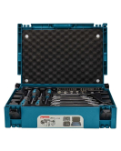 Гедоре комплект Makita , 1/2", 1/4", 3/8", 87 части, в куфар Makpac /E-11542
