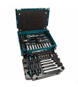Гедоре комплект Makita , 1/2", 1/4", 3/8", 87 части, в куфар Makpac /E-11542