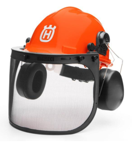 Каска Husqvarna противоударна с антифони и метална защитна мрежа 35 dB, Husqvarna 585077301
