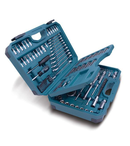 Гедоре комплект 221 части ,вложки, битове, ръчни инструменти Makita E-10883