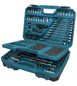 Гедоре комплект 221 части ,вложки, битове, ръчни инструменти Makita E-10883