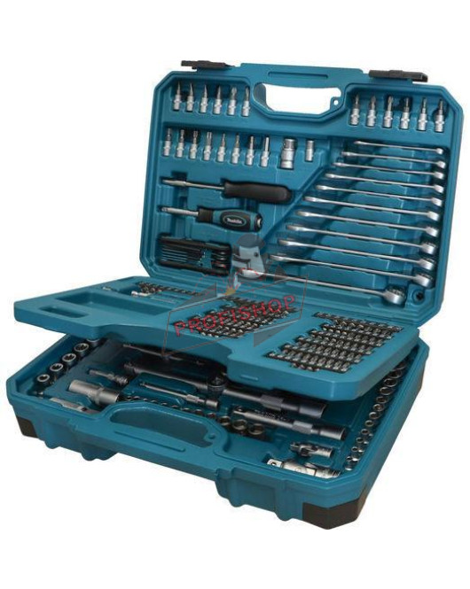 Гедоре комплект 221 части ,вложки, битове, ръчни инструменти Makita E-10883 Гедоре комплект 221 части ,вложки, битове, ръчни инструменти Makita E-10883