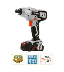 Отвертка акумулаторна ударна Daewoo DALID18-1 "UNI-BAT" /150Nm, 20V Li-ion, 1/4 "шестоъгълна DALID18-1