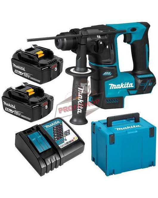 Акумулаторен перфоратор Makita , LXT, 18 V, 5.0 Ah, SDS-plus, 1.2 J, DHR171RTJ