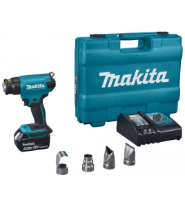 Акумулаторен пистолет за горещ въздух Makita , LXT, 18 V, 5 Ah, 200 л/мин, DHG180RT